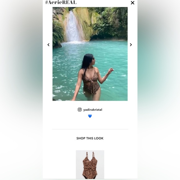 Aerie Leopard Wrap One Piece Swimsuit - Picture 3 of 4